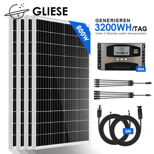 800w komplettpaket solarpanel - komplettpaket,