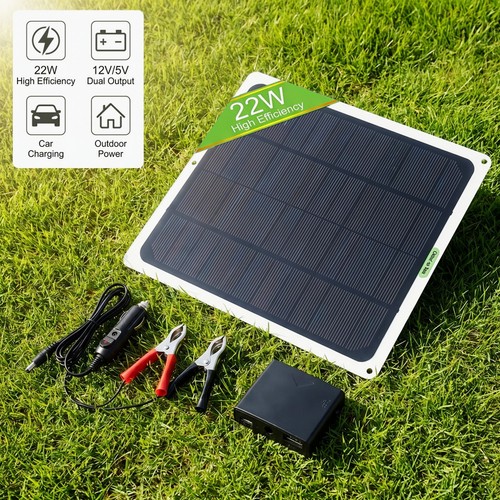 22w solarpanel 12v - solarpanel,