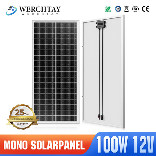100w monokristallin solarmodul - monokristallin,