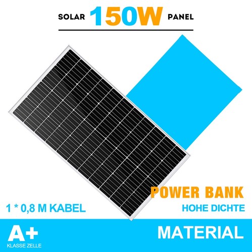 150w solarmodul solarpanel 12v - 150w,