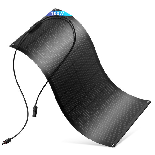 100w 12v flexibel solarmodul - 12v,